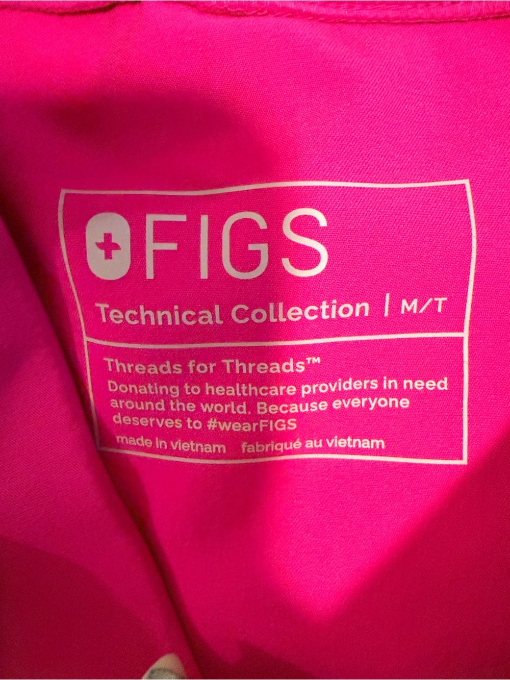 FIGS Women Scrub Pants Rapid Response Pink High Waisted Zamora- Med Tall - Picture 2 of 2